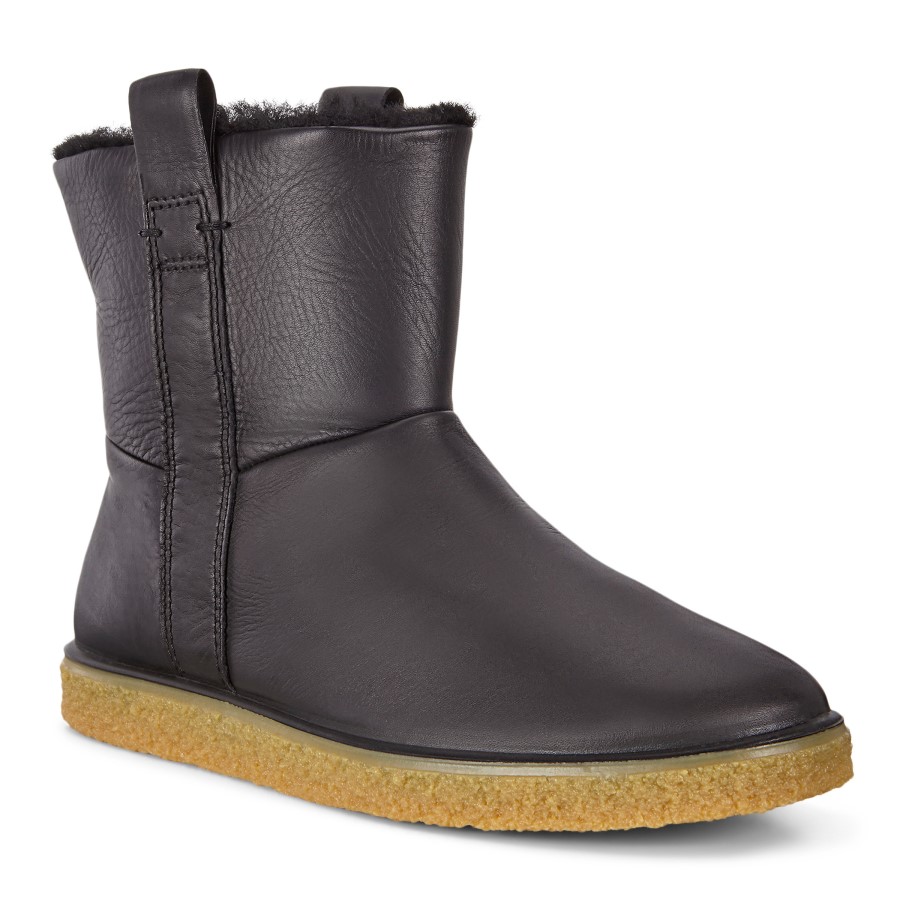 Black Ecco Crepetray Ladies Romania