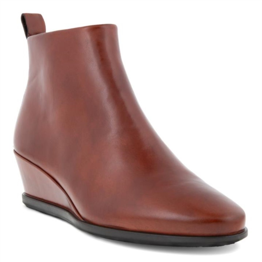 Cognac Ecco Shape 45 Wedge Romania