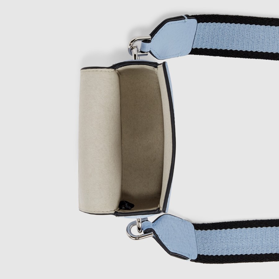 Geanta Caseta Ecco Textureblock Mini Sky Romania