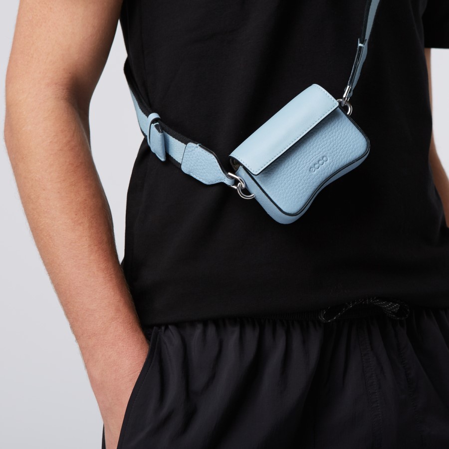 Geanta Caseta Ecco Textureblock Mini Sky Romania