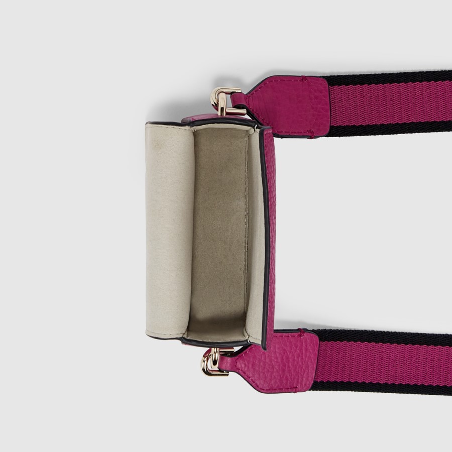 Geanta Caseta Textureblock Mini Fuchsia Ecco Romania