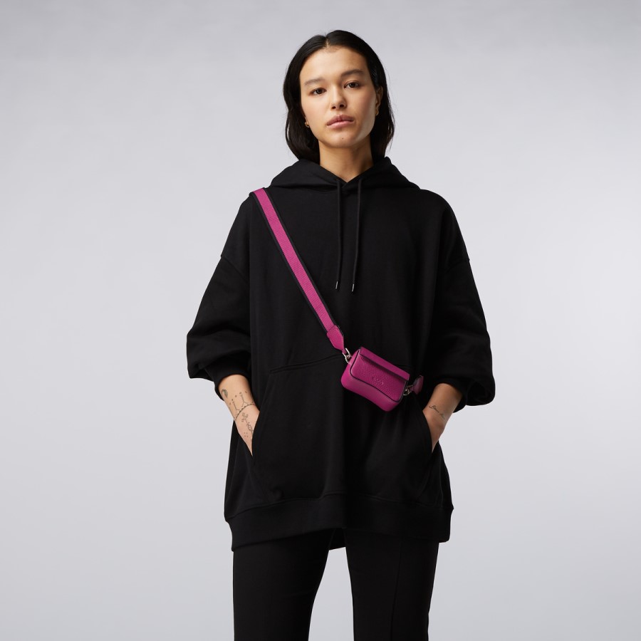 Geanta Caseta Textureblock Mini Fuchsia Ecco Romania